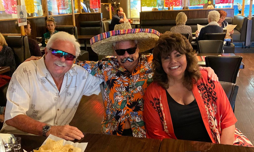 Cisco's Mexican Restaurant: Three people enjoying Mexican food at a restaurant.